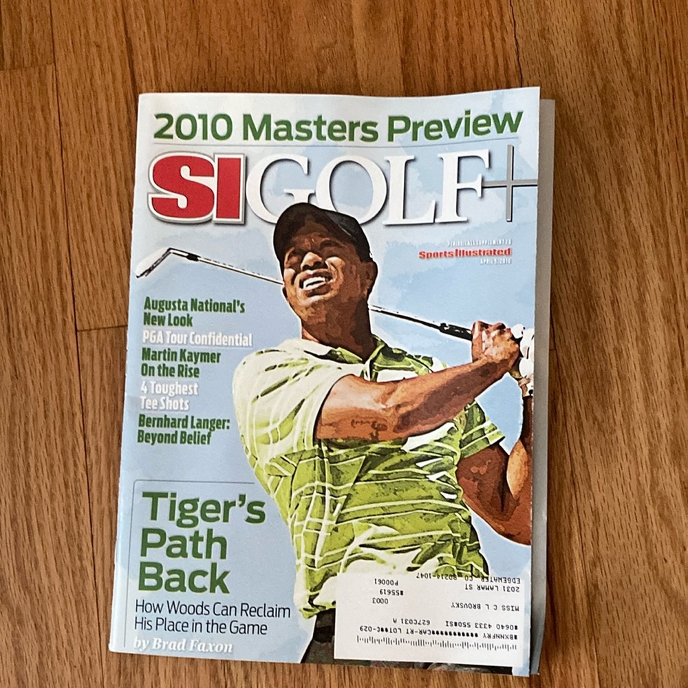 Collectible Tiger Woods 2010 Sports Illustrated cover golf edition